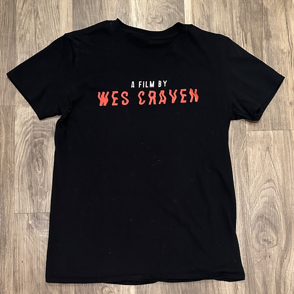 👻 Horror Classic Tee - “A Film By Wes Craven” Graphic T-Shirt
